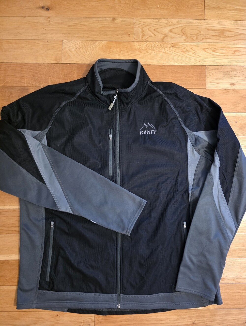 Men's Black & Gray Elevate Sports Softshell Golf Jacket - Branded BANFF